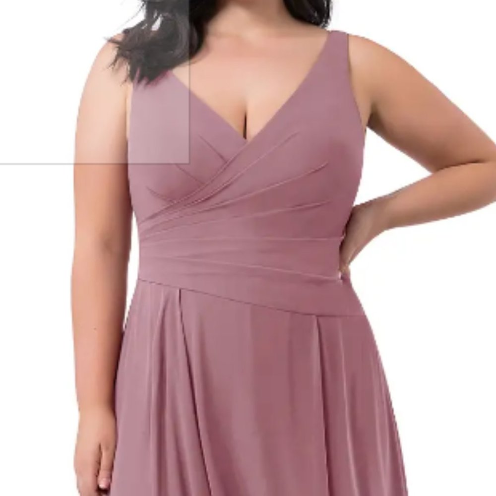 Azazie Kori Dress in Vintage Mauve